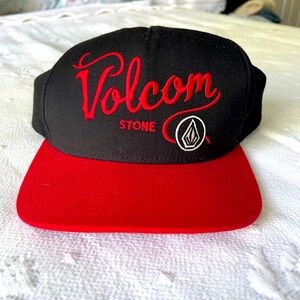 Volcom Stone baseball cap/hat SnapBack Men’s Black and Red